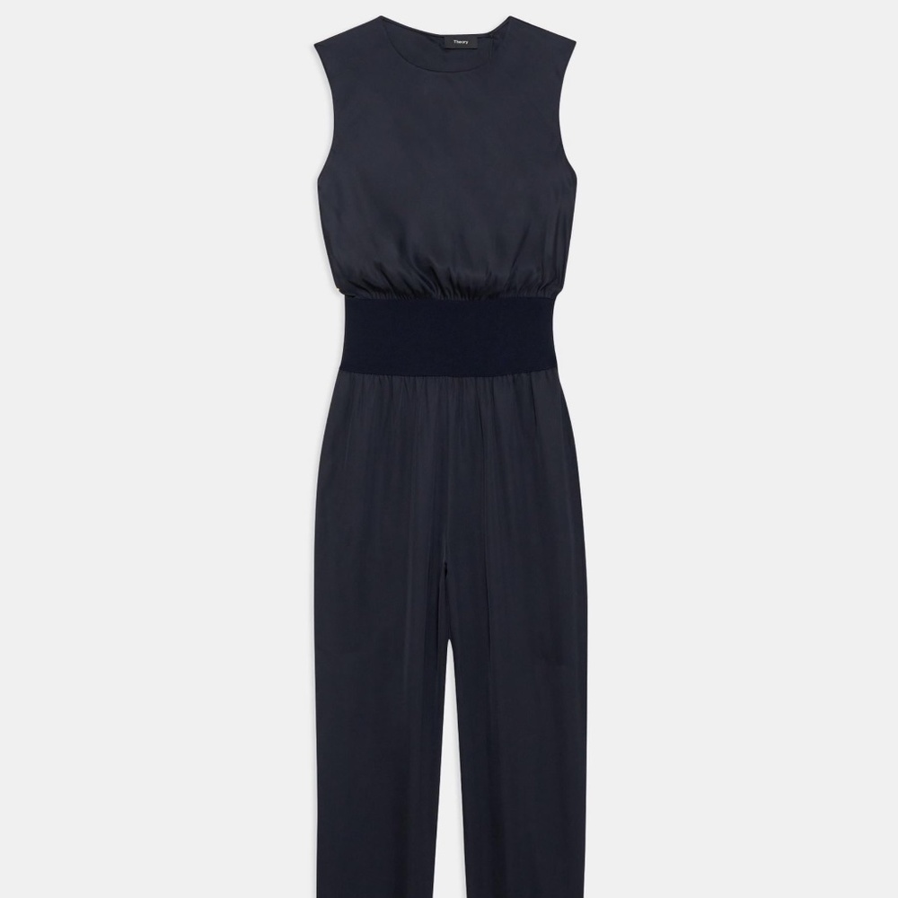 Theory Sleeveless Jumpsuit - Navy. NWT, Never Worn